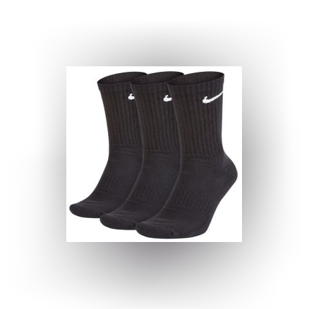 NIKE 3-Packs Cushioned Crew Socks Black