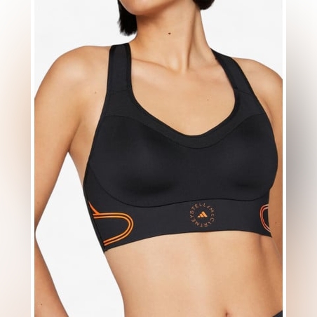 ADIDAS x Stella McCartney TruePace High Support Sports Bra Black