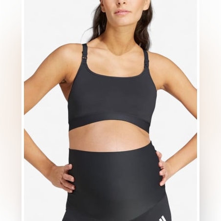 ADIDAS Powerimpact Medium-Support Maternity Bra Black