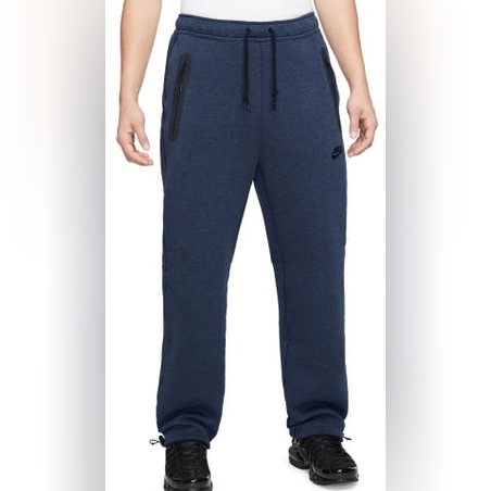 NIKE Tech Fleece Open-Hem Sweatpants Blue