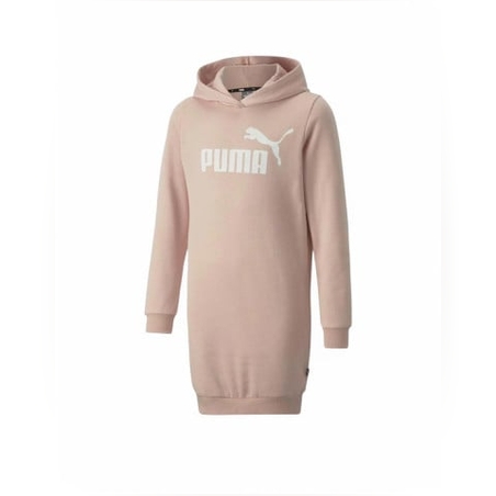 PUMA Essentials Logo Hooded Dress Pink