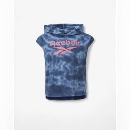 REEBOK Tie-Dye Hooded Tee Blue
