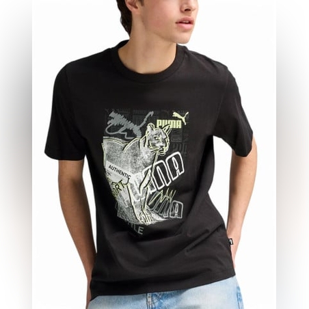 PUMA Graphics Photoprint Tee Black
