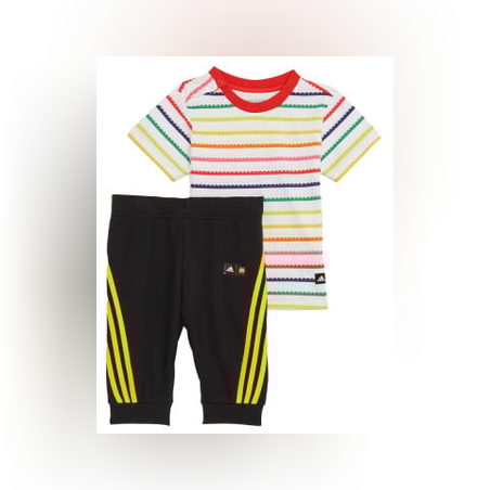 ADIDAS x Classic Lego Tee And 3/4 Pants Set White/Multi