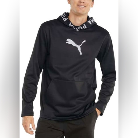 PUMA Power Fleece Training Hoodie Black