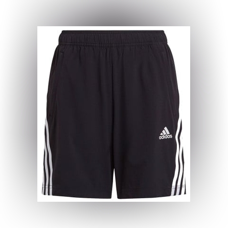 ADIDAS Aeroready Primegreen 3-Stripes Woven Shorts Black