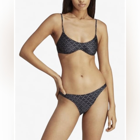 ADIDAS Originals Monogram Swim Top Black/Grey