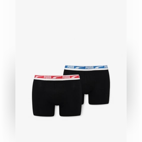 PUMA 2-Packs Multilogo Boxer Black/Red/Blue