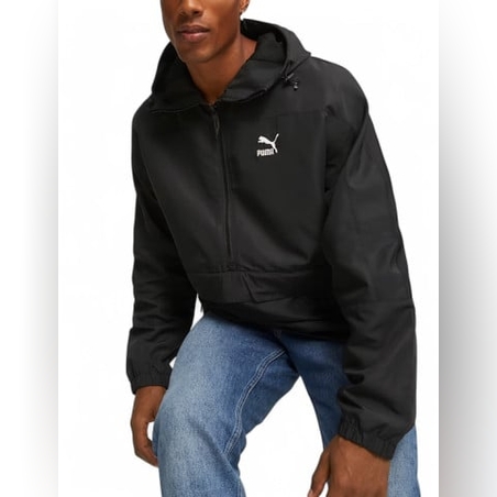 PUMA WindCell Hooded Windbreaker Black