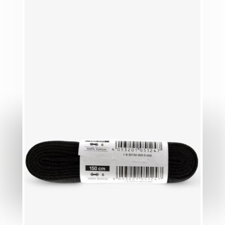 BAMA Flat Laces Black 150cm