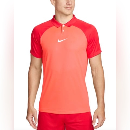 NIKE Academy Pro Short Sleeve Polo Red
