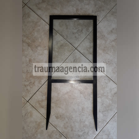 Надгробна рамка за снимка на крака - черна ПВЦ