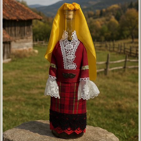 Бутилка с народна носия 4