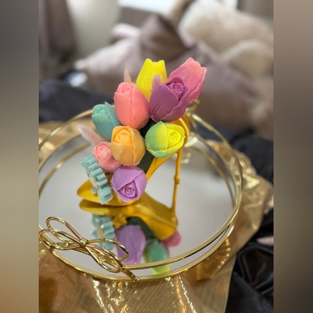 букет за 8 март от сапун като малки шедьоври!