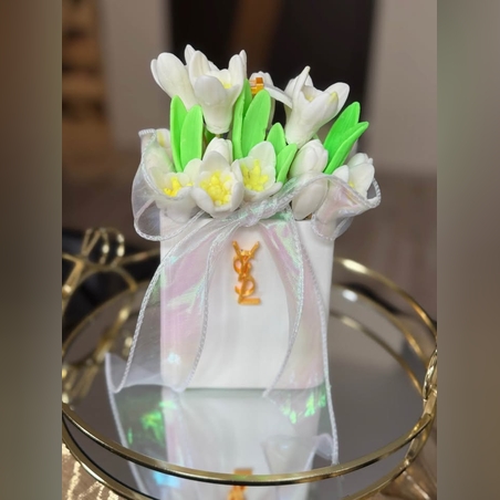 Букети от сапун кокичета подарък за 8 март