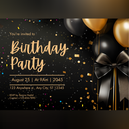 Покана за Рожден Ден