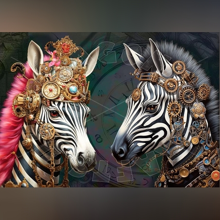 Влюбени Зебри-3 А2 Dragonfly Crafts