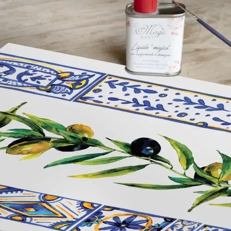 Хартия за трансфер Magic paint Сицилия Маслинов бордюр
