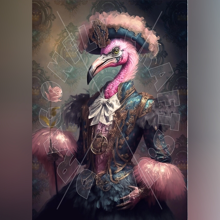 Пищно фламинго-2 А3 Dragonfly Crafts