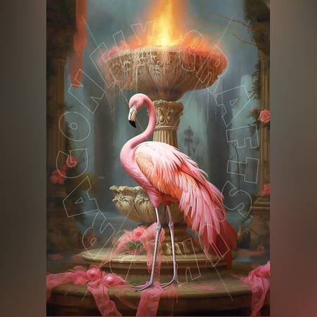 Пищно фламинго-4 А3 Dragonfly Crafts