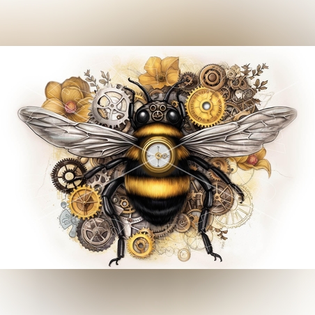 Клокпънк Пчела А3 Dragonfly Crafts