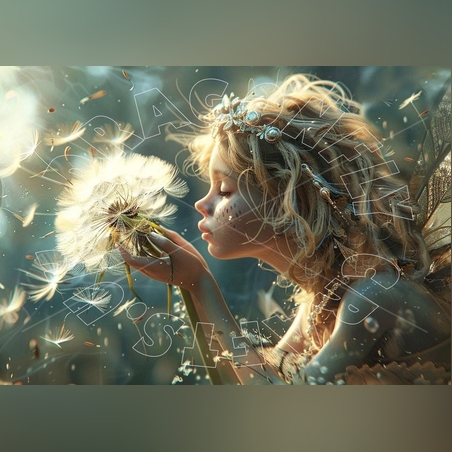 Желание на глухарче А3 Dragonfly Crafts