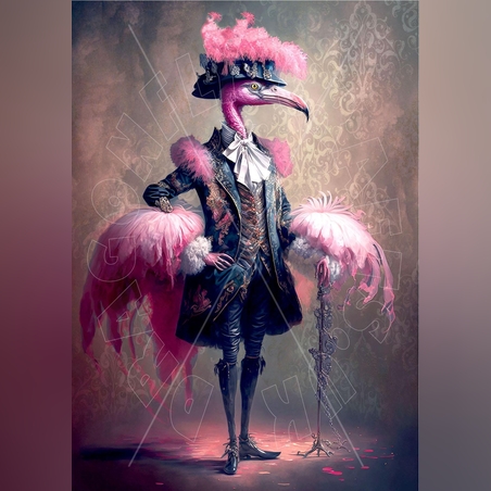 Пищно фламинго А3 Dragonfly Crafts