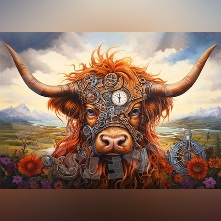 Стийпънк Крава А3 Dragonfly Crafts