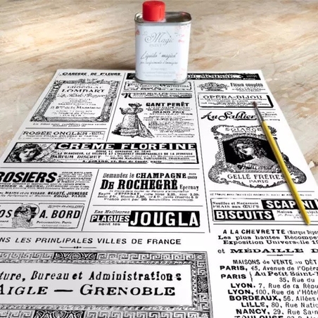 Хартия за трансфер Magic paint Винтидж Вестник