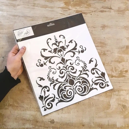 Шаблон Елегантна дамаска Magic Paint 30×30см