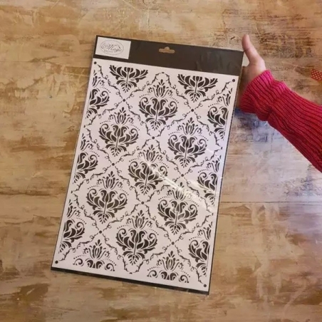 Шаблон Тапицерия Дамаск Magic Paint 30×42 см