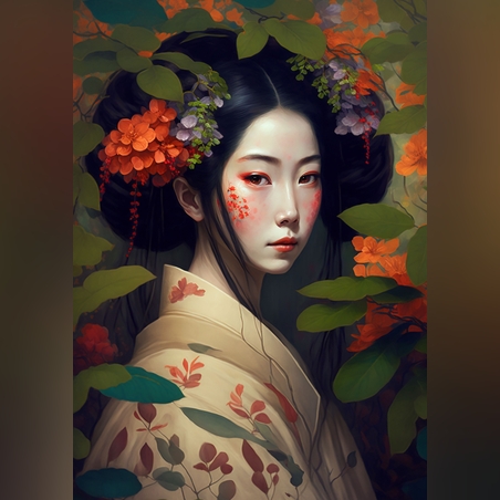 Японска принцеса А3 Dragonfly Crafts