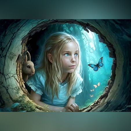 Любопитната Алиса-4 А3 Dragonfly Crafts