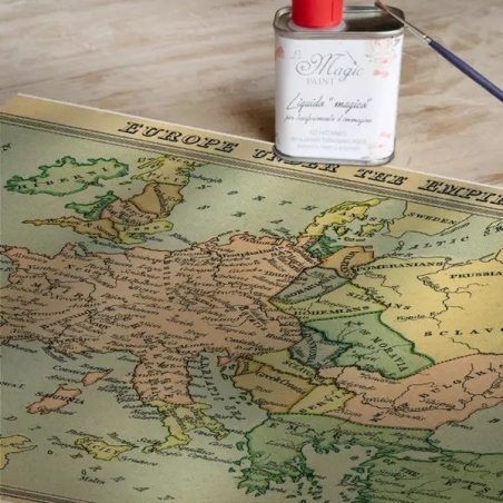 Хартия за трансфер Magic paint Винтидж Стара карта