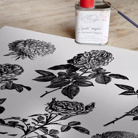 Хартия за трансфер Magic paint Винтидж Рисувани цветя