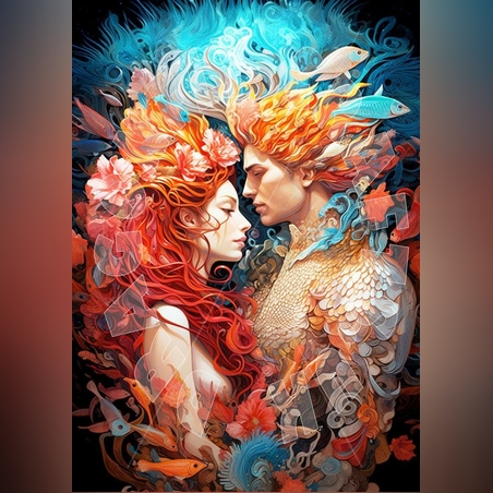 Любовта на Русалката А3 Dragonfly Crafts