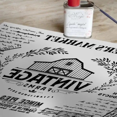 Хартия за трансфер Magic paint Винтидж Фермерски пазар