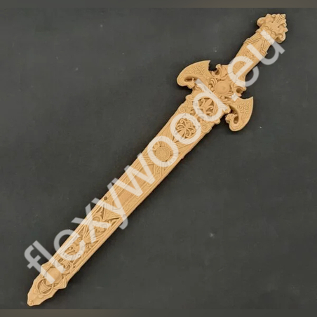 5014-Релефен-декоративен-меч-51,5см.-х-11см.