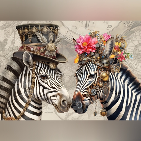 Влюбените зебри -1 А2 Dragonfly Crafts