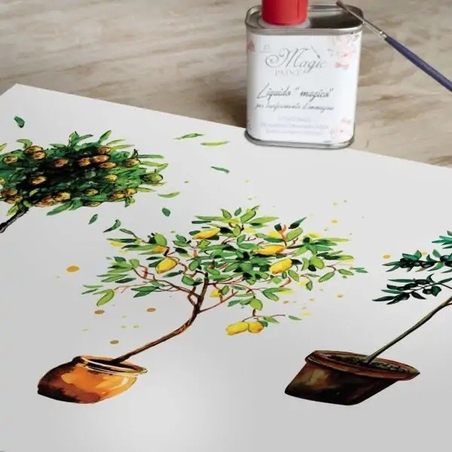 Хартия за трансфер Magic paint Сицилия Летни дръвчета