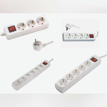 Разклонител Muhler с ключ – многофункционално и сигурно решение за вашия дом или офис, с удобен бутон за включване и изключване.