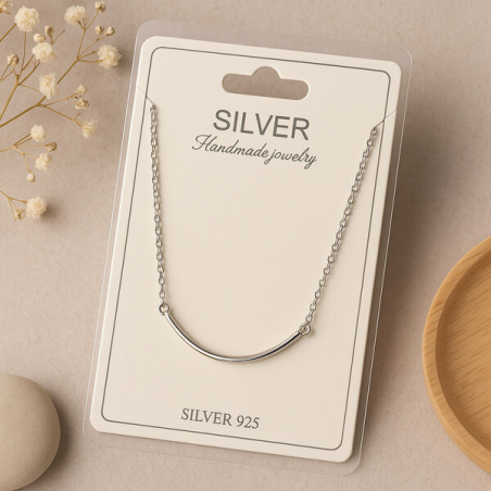 Минималистично сребърно колие от стерлингово сребро – елегантен и издръжлив дизайн, подходящ за ежедневие и специални поводи