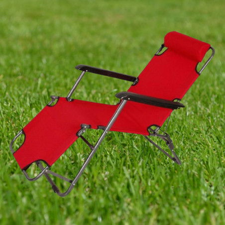 Градински сгъваем шезлонг Muhler за комфорт и релакс на открито
