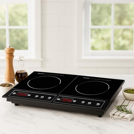 Двоен индукционен котлон Royalty Line RL-DIP4000.2