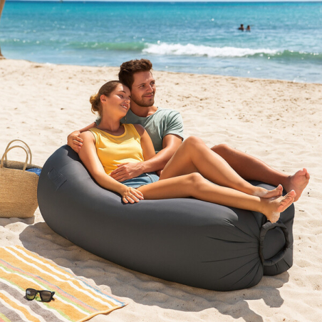 Въздушен шезлонг за релакс без помпа, подходящ за плаж и къмпинг