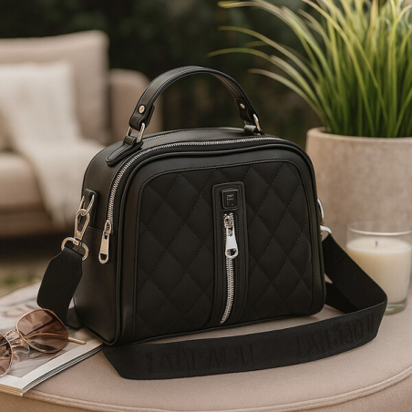 Ежедневна дамска чанта 2 в 1  черен