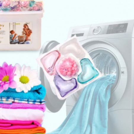 Капсули за пране 5в1 – 50 броя, дълбоко почистване и свеж аромат