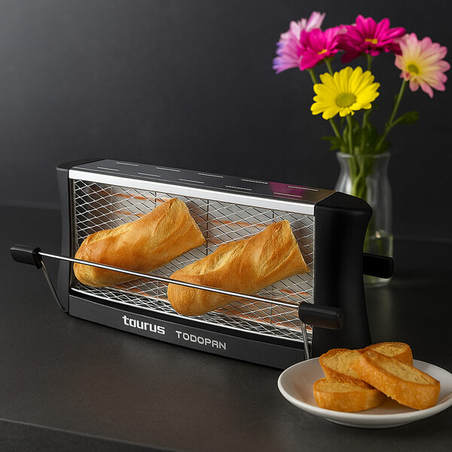 Тостер Taurus Todopan 700W – хоризонтален тостер с регулируем таймер и подвижна тава за трохи