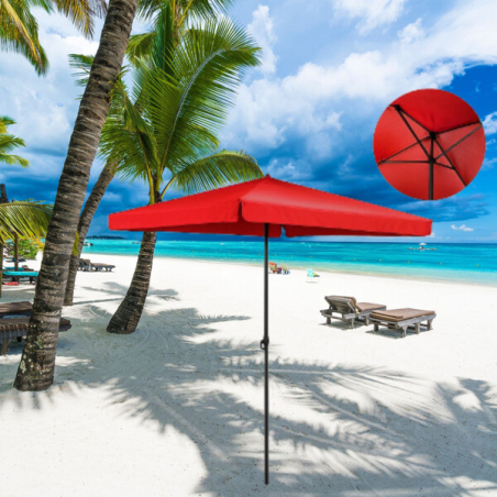 Комплект градински чадър със стойка – идеален за двор и тераса