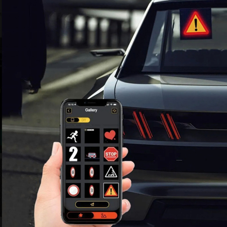 Интелигентен LED екран Pixel RGB 32x32 за заден прозорец на автомобил с Bluetooth управление и персонализирани анимации